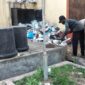 Tumpukan sampah berserakan di Rusun Karantina Batam. Foto: Istimewa
