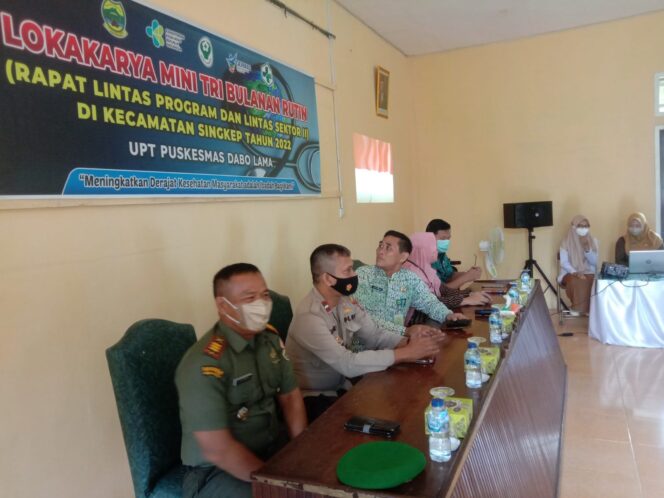 
 Koramil 04/Dabo, Kodim 0315/TPI Hadiri Kegiatan Lokakarya Mini Tri Bulanan Rutin di Kecamatan Singkep
