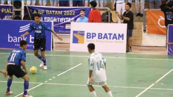 
					Istana Sport Cup Futsal Turnamen Piala Kepala BP Batam 2022. Foto: Dok BP Batam