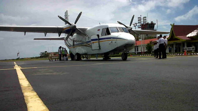 
 Pesawat Susi Air di Bandara Dabo Singkep. Foto: Istimewa