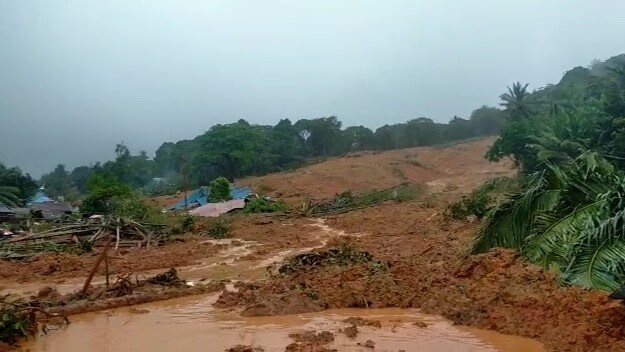 
					Lokasi tanah longsor di Serasan, Natuna. Foto: Istimewa