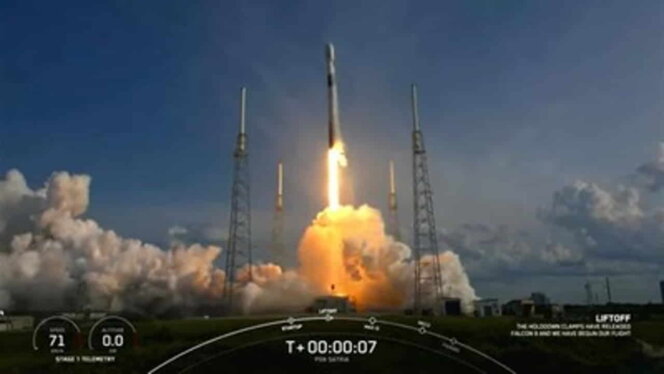 
					Peluncuran Satelit Satria 1. Foto: Istimewa