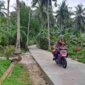 Kondisi jalan desa di Bunguran Timur Natuna