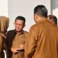 Gubernur Kepulauan Riau, Ansar Ahmad, memimpin Apel Perdana paska cuti Idul Fitri. Foto: Ismail/kepripedia.com
