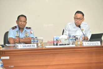 Komandan Lanud Raden Sadjad (Danlanud RSA), Marsekal Pertama TNI Onesmus Gede Rai Aryadi, S.E., M.M., M.Han., menerima kunjungan Tim Badan Pemeriksa Keuangan Republik Indonesia (BPK RI).