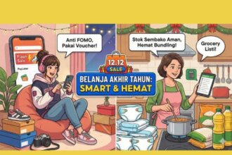 Ilustrasi tip belanja akhir tahun gambar dibuat dengan AI.